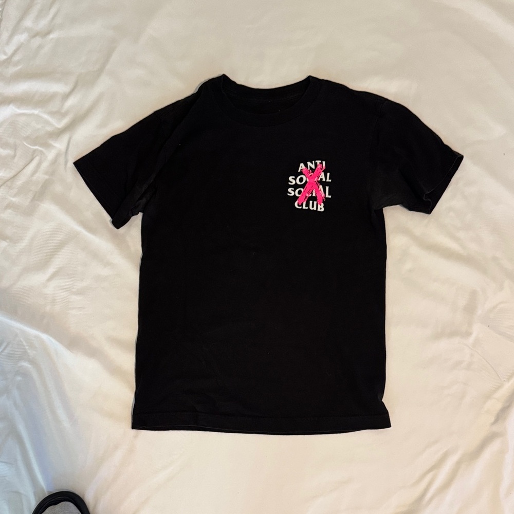 Anti Social Social Club Black and Pink Kids Tee